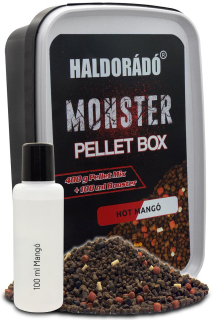 Pelety HALDORADO Monster Pellet Box 400g+10ml Hot Mango