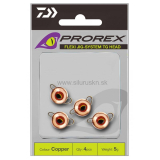 Záťaž Daiwa Prorex TG Flex Jig System Set medená 6g 