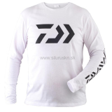 Tričko s dlhým rukávom DaiwaD-VEC Longsleeve Shirt biele - výber z viacerých veľkostí