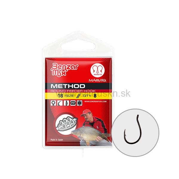 Háčik Benzár Round Feeder method - Výber z viacerých veľkostí