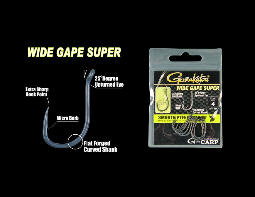 Háčiky GAMAKATSU G-Carp Wide Gap Super  - výber z jednej veľkosti
