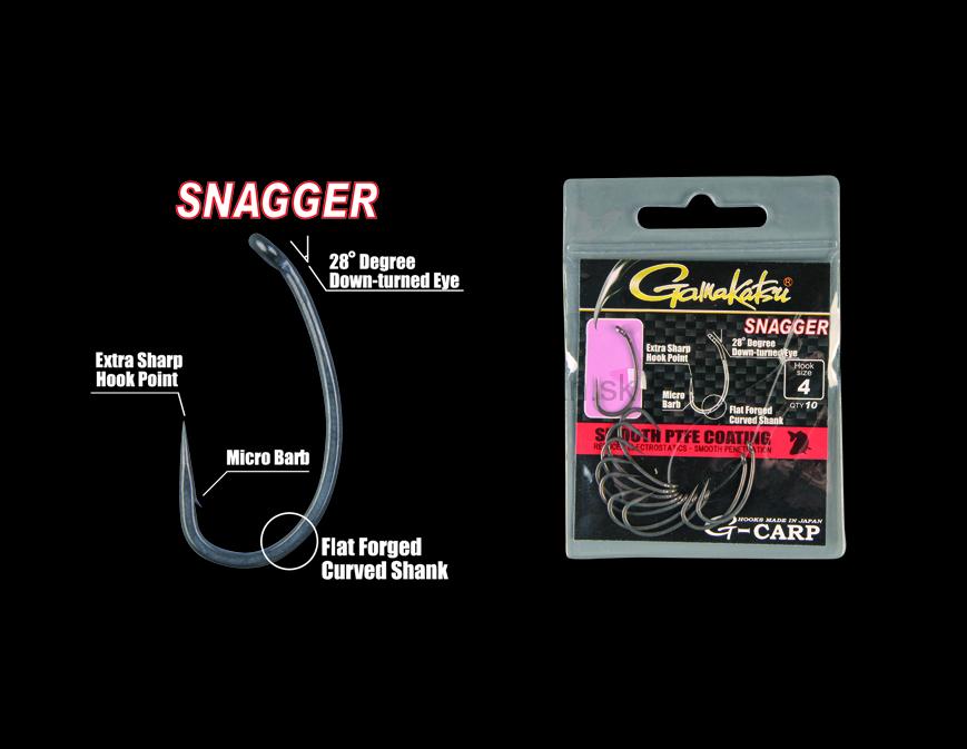 Háčiky GAMAKATSU G-Carp Snagger - výber z viacerých veľkostí
