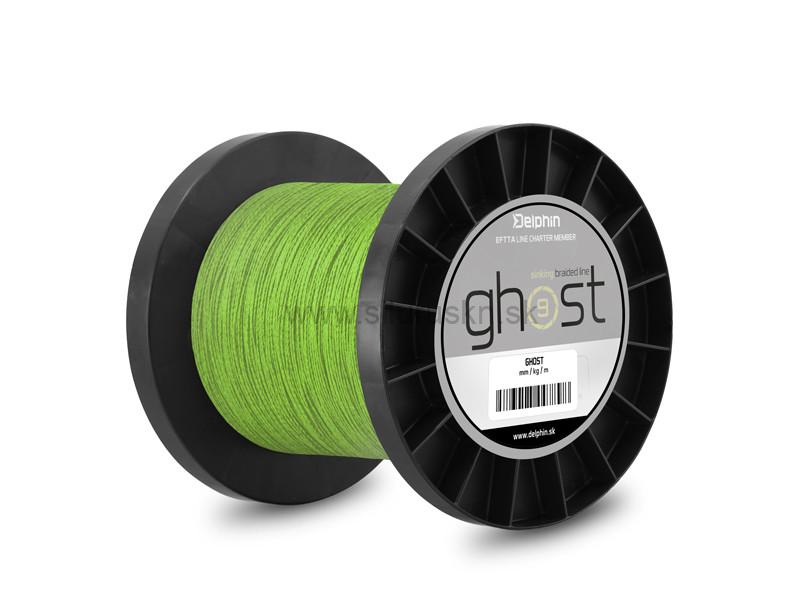 Šnúra Delphin GHOST 8+1 zelená 0,33mm 18,1kg 2000m