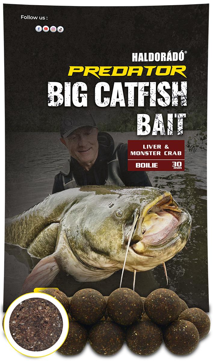 Boilies Haldorádó Catfish Bait Boilie 30+  Liver - Monster Crab1kg