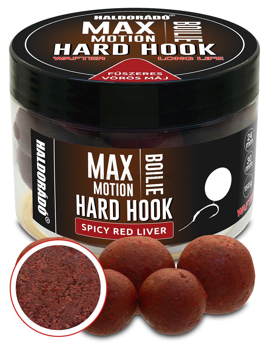 Haldorádó MAX MOTION Boilie Hard Hook Wafter 24, 30 mm - Korenistá červená pečeň