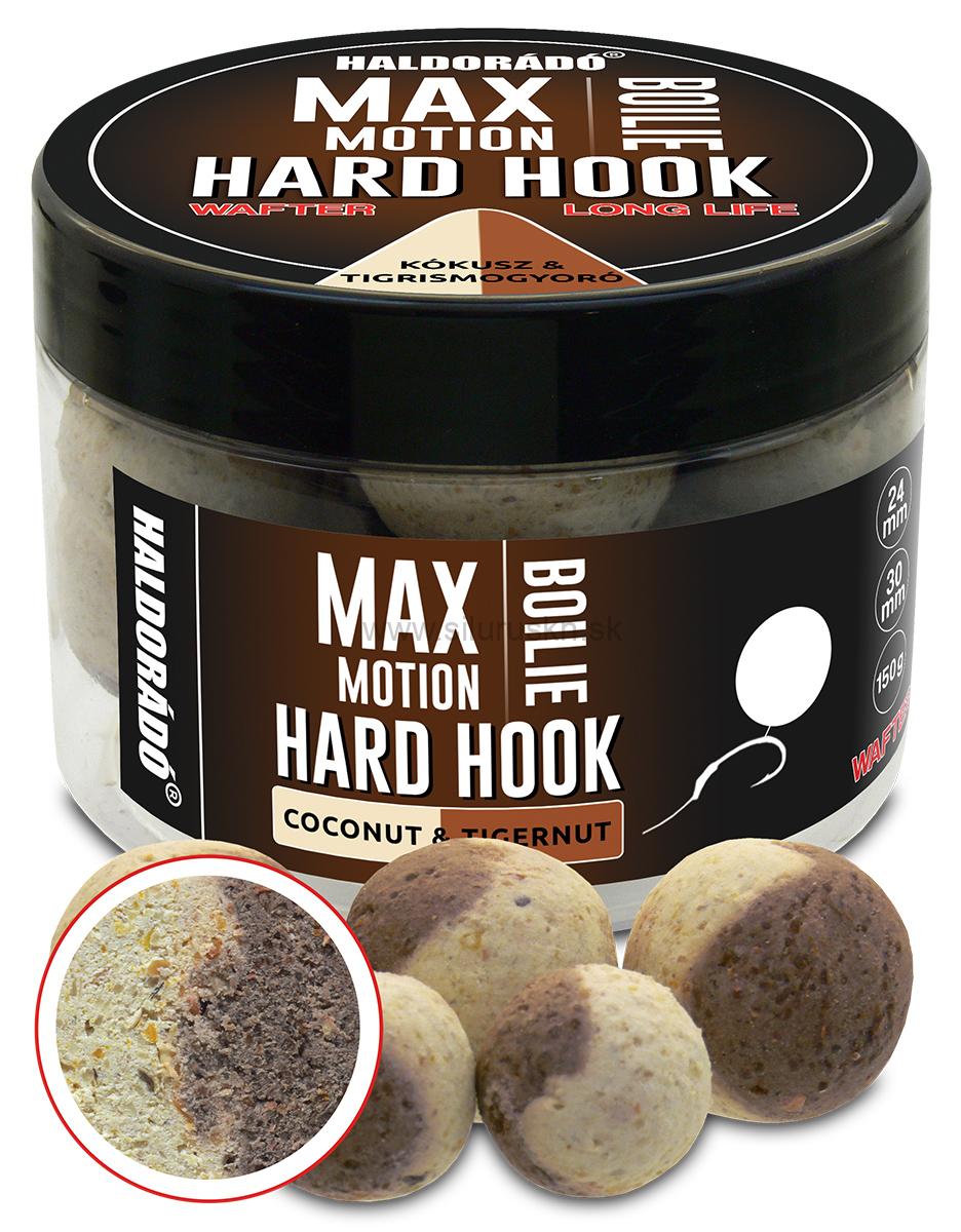 Haldorádó MAX MOTION Boilie Hard Hook Wafter 24, 30 mm - Kokos - Tigrí orech
