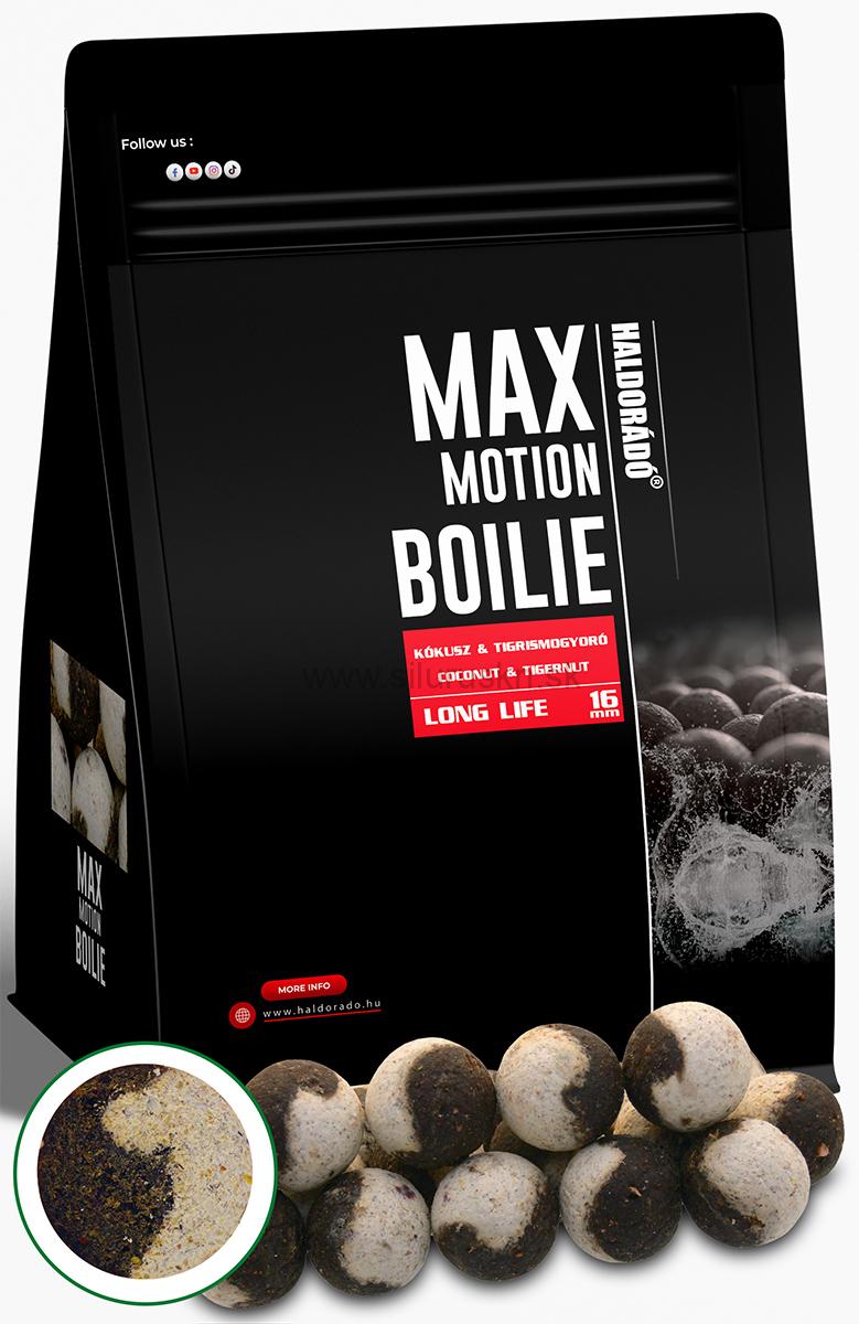 Boilies HALDORADO Max Motion Boilie Long Life 16mm 800g Kokos - Tigrí orech