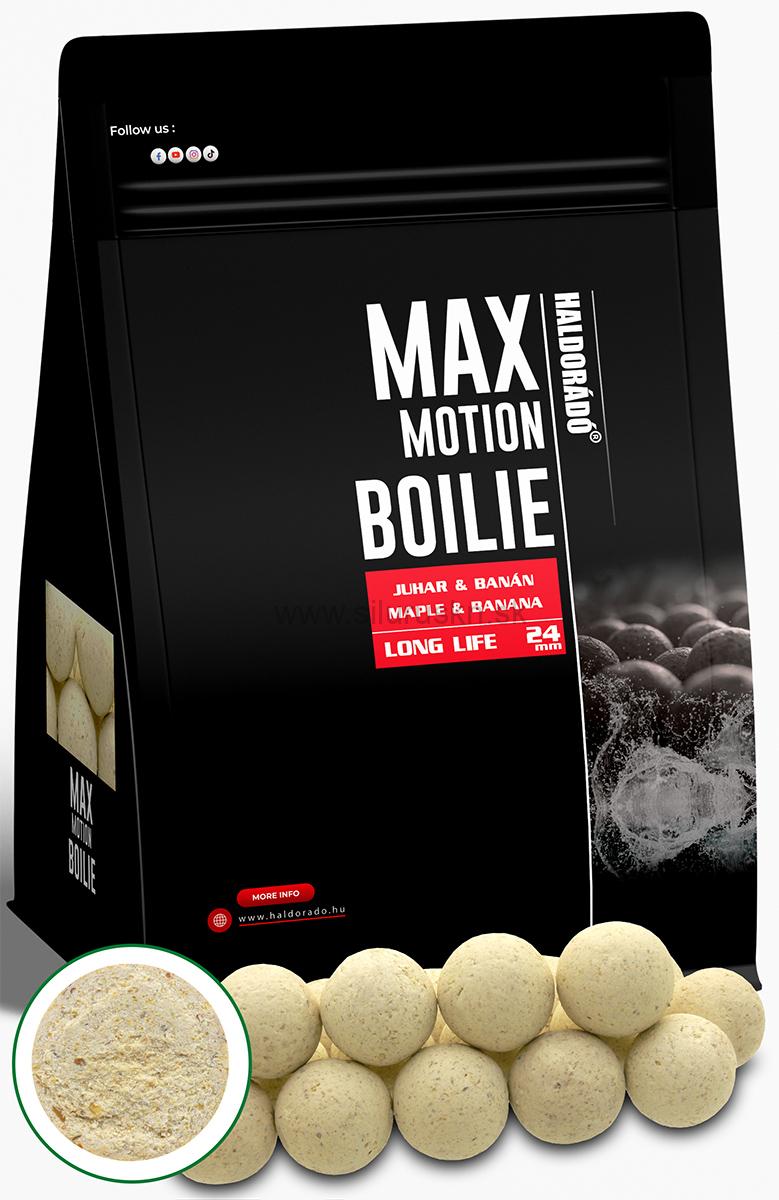 Boilies HALDORADO Max Motion Boilie Long Life 24mm 800g Javor - Banán
