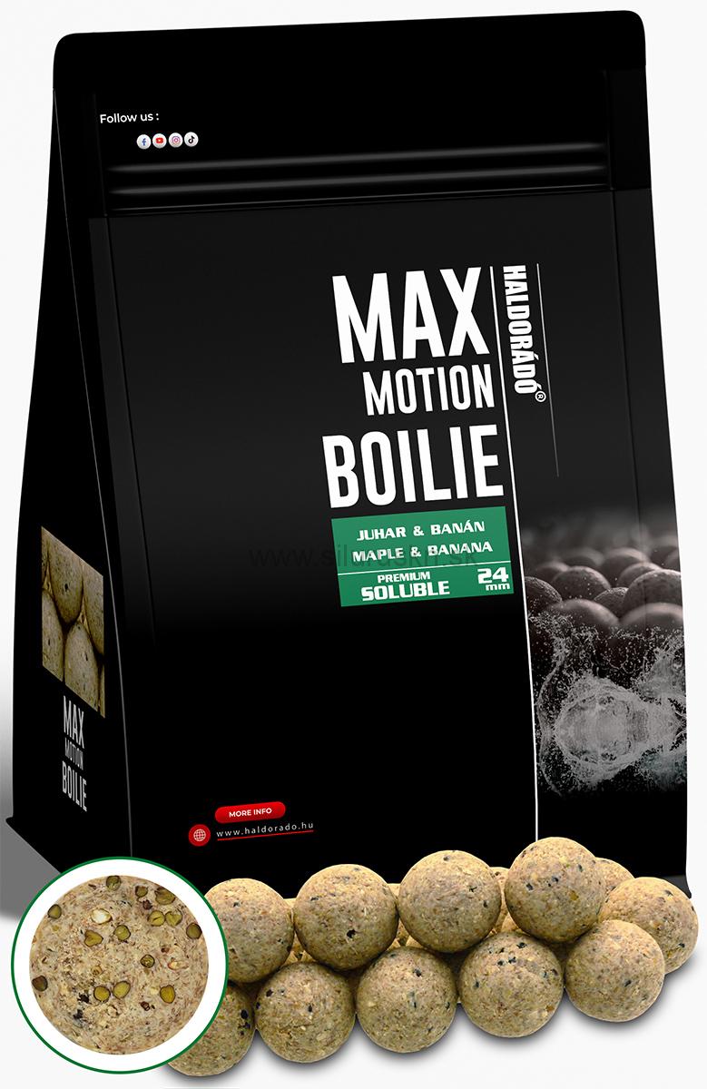 Boilies HALDORADO Max Motion Boilie Premium Soluble 800g 24mm Javor - Banán