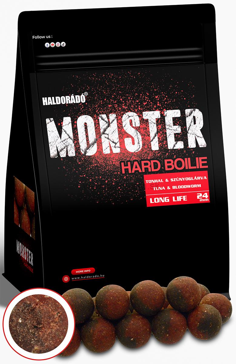 Boilies HALDORADO Monster Hard boilie 24+ 700g Tuniak - Patentka